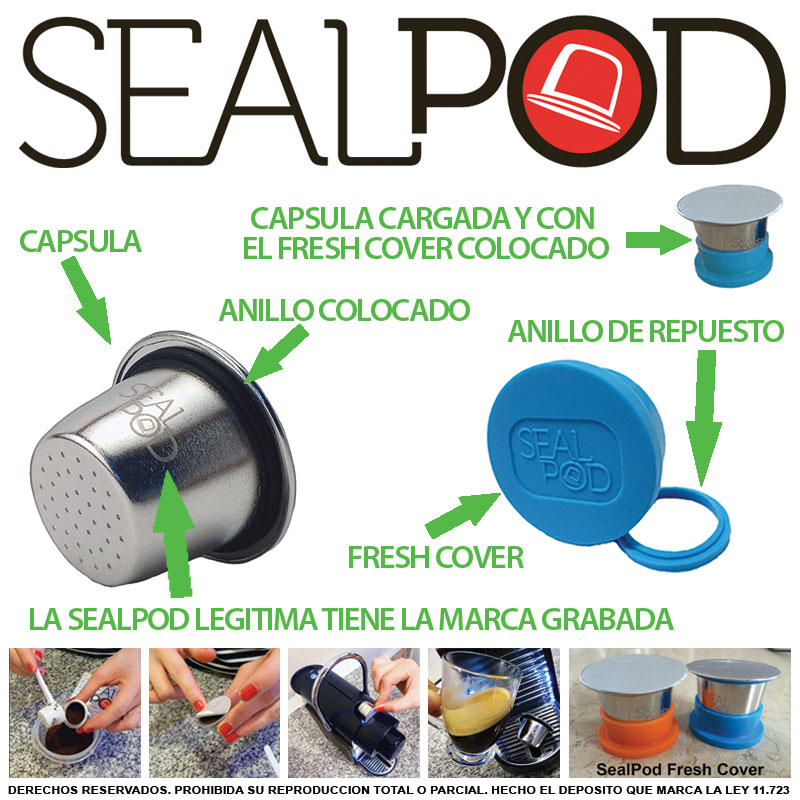 EcoCapsulas®  SealPod® Argentina - Capsulas Recargables para Nespresso®, Dolce  Gusto®, Philips Senseo® y mas!